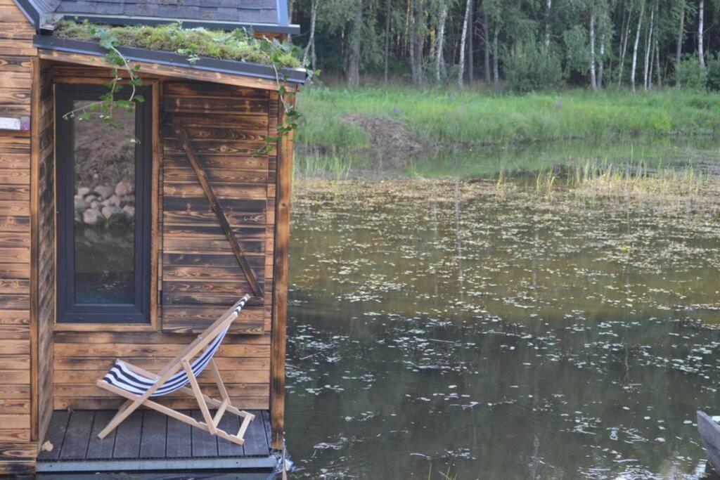 Heather Hut, Off-Grid Cottage On A Pond+2 Ha Darzkowo Exterior foto